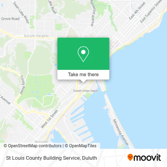 St Louis County Building Service map
