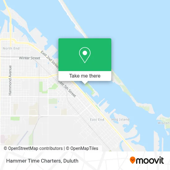 Hammer Time Charters map