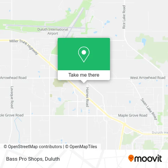 Bass Pro Shops map