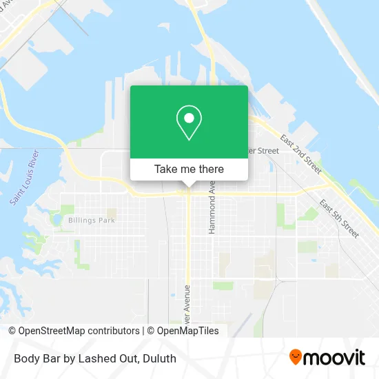 Body Bar by Lashed Out map