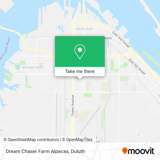 Dream Chaser Farm Alpacas map