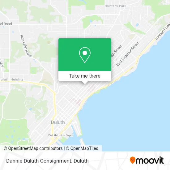 Dannie Duluth Consignment map