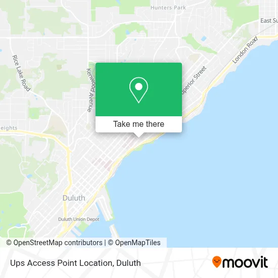 Ups Access Point Location map