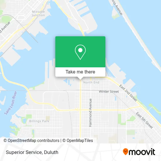 Superior Service map