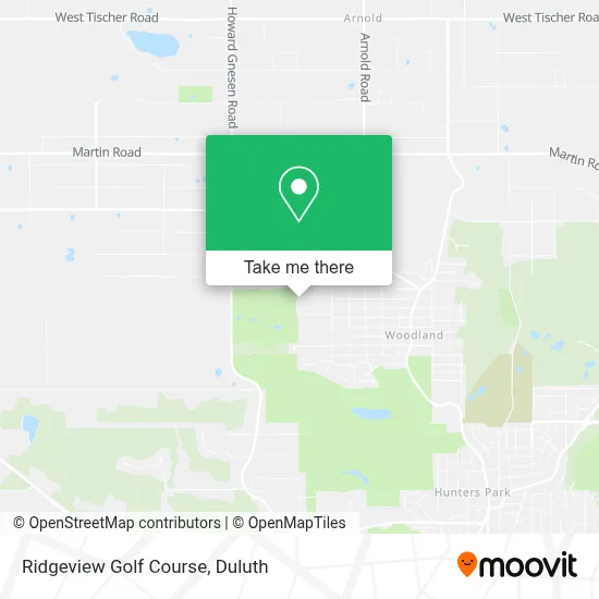 Ridgeview Golf Course map
