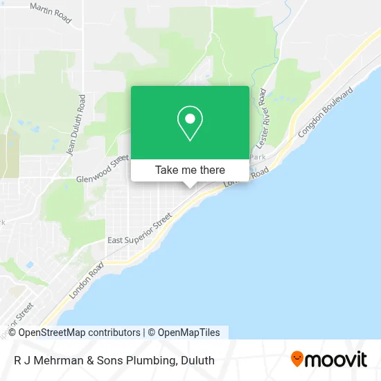 R J Mehrman & Sons Plumbing map