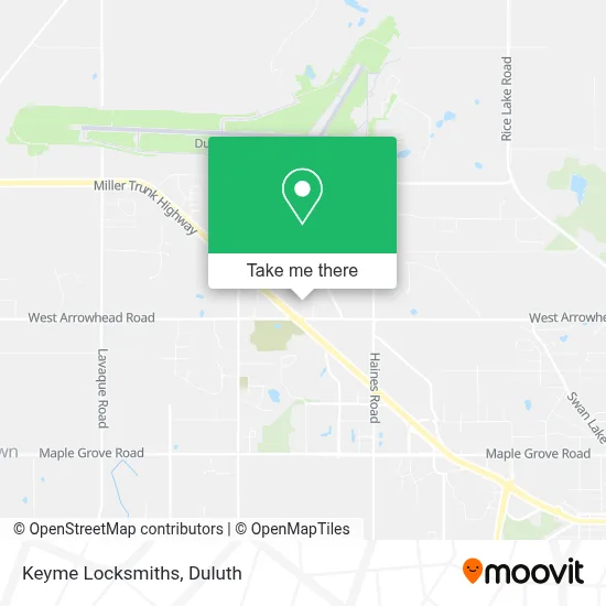 Keyme Locksmiths map