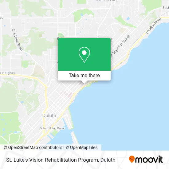 St. Luke's Vision Rehabilitation Program map