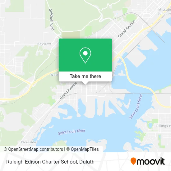 Raleigh Edison Charter School map