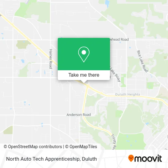 North Auto Tech Apprenticeship map