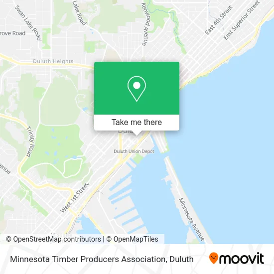 Minnesota Timber Producers Association map