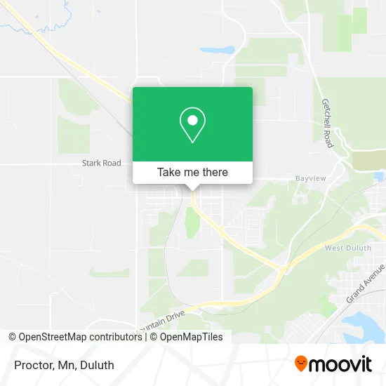Proctor, Mn map