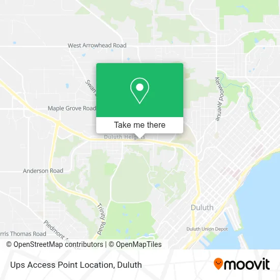 Ups Access Point Location map