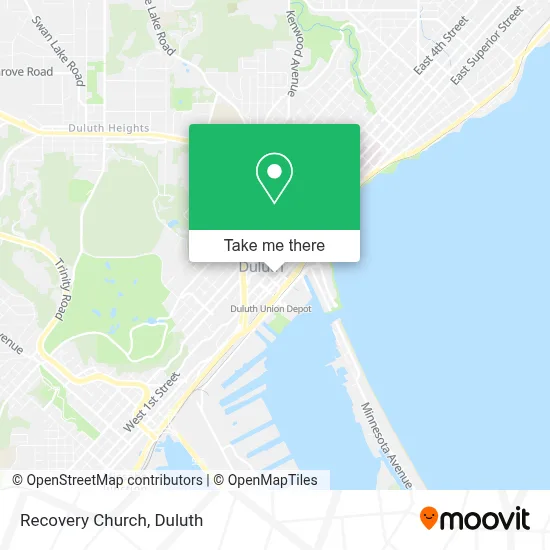 Recovery Church map