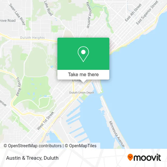 Austin & Treacy map