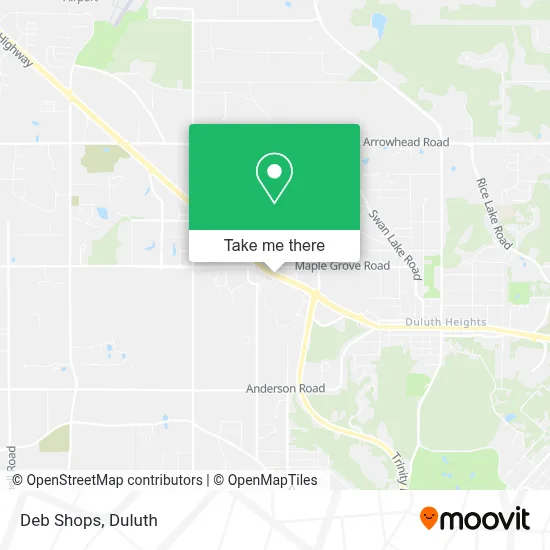 Deb Shops map