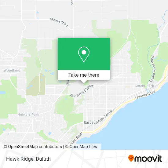 Hawk Ridge map