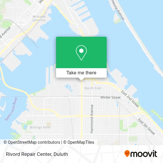Rivord Repair Center map