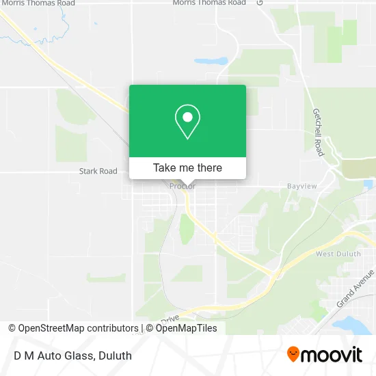D M Auto Glass map