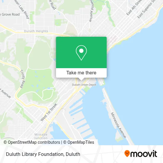 Duluth Library Foundation map