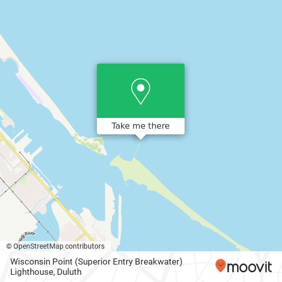 Wisconsin Point (Superior Entry Breakwater) Lighthouse map