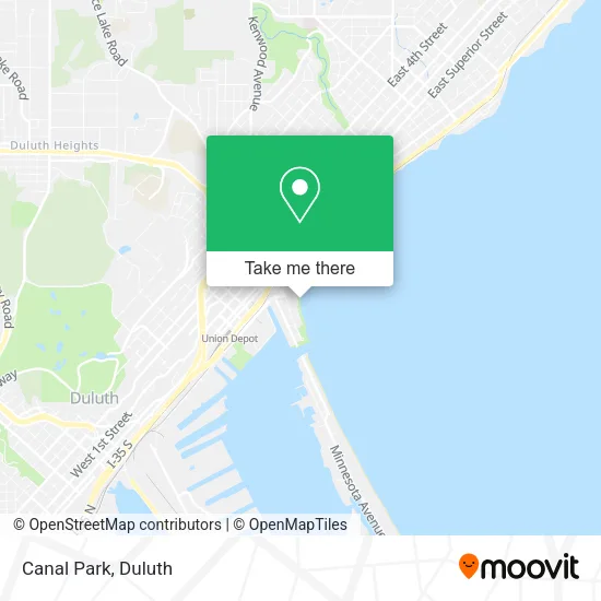 Mapa de Canal Park