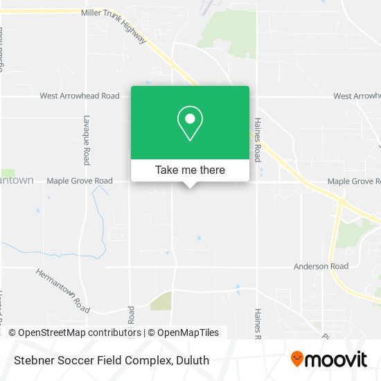 Stebner Soccer Field Complex map