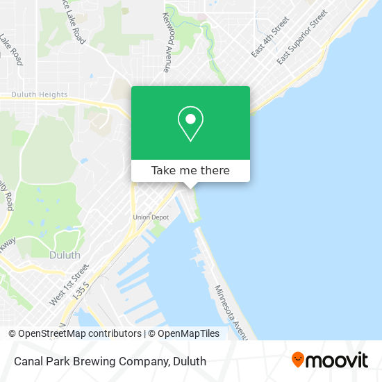 Mapa de Canal Park Brewing Company