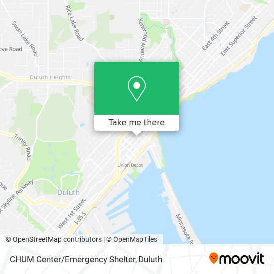 CHUM Center/Emergency Shelter map