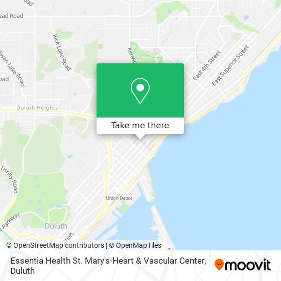 Essentia Health St. Mary's-Heart & Vascular Center map