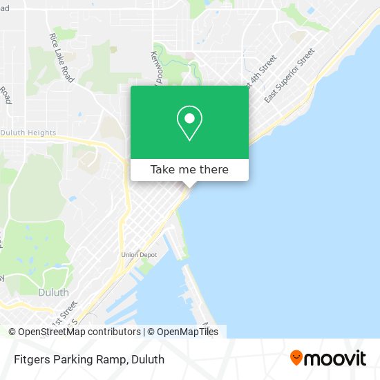 Fitgers Parking Ramp map