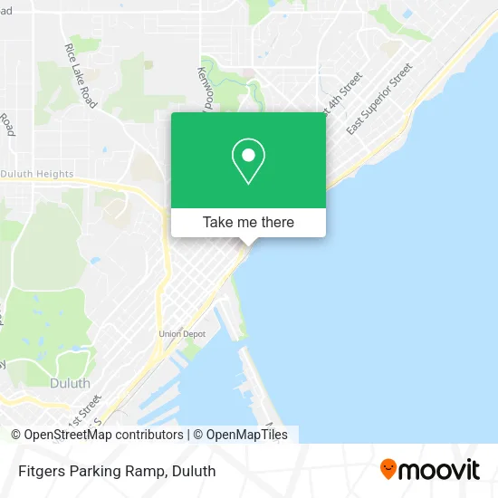 Mapa de Fitgers Parking Ramp