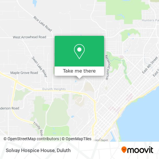 Solvay Hospice House map
