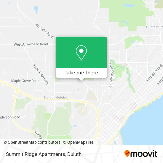 Mapa de Summit Ridge Apartments