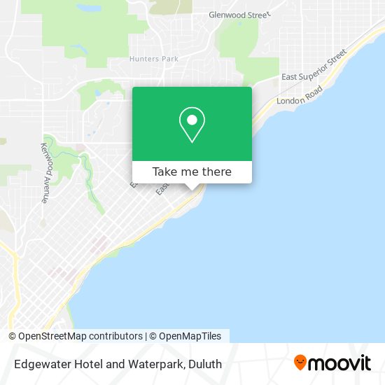 Mapa de Edgewater Hotel and Waterpark