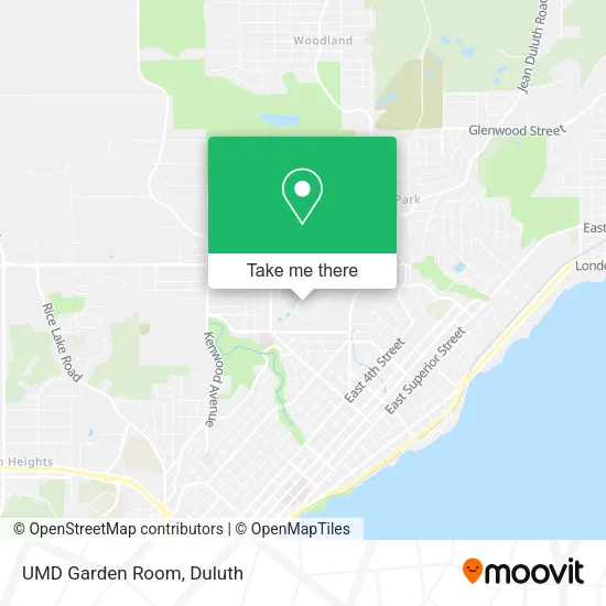 Mapa de UMD Garden Room