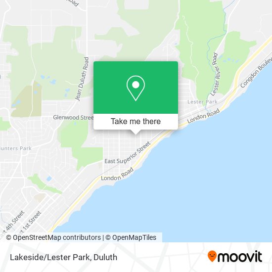 Lakeside/Lester Park map