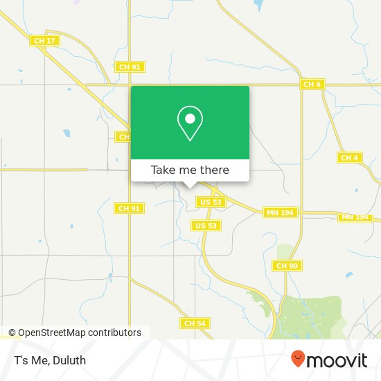 T's Me, Duluth, MN 55811 map