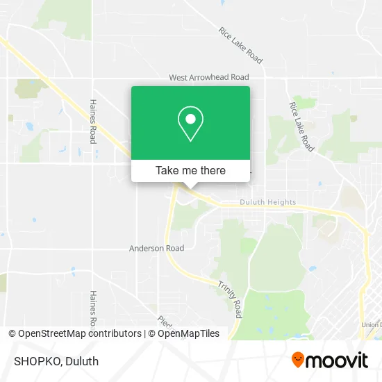 SHOPKO map