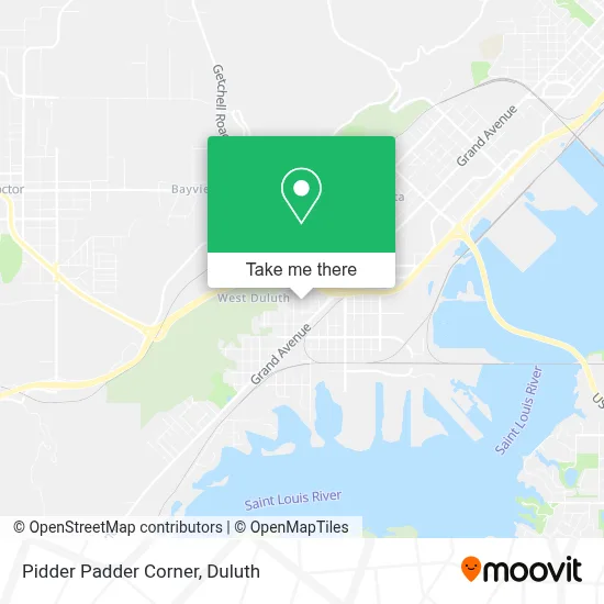 Pidder Padder Corner map