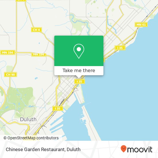 Mapa de Chinese Garden Restaurant