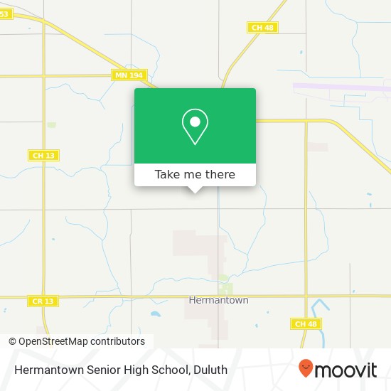Mapa de Hermantown Senior High School