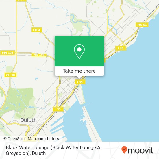 Black Water Lounge (Black Water Lounge At Greysolon) map