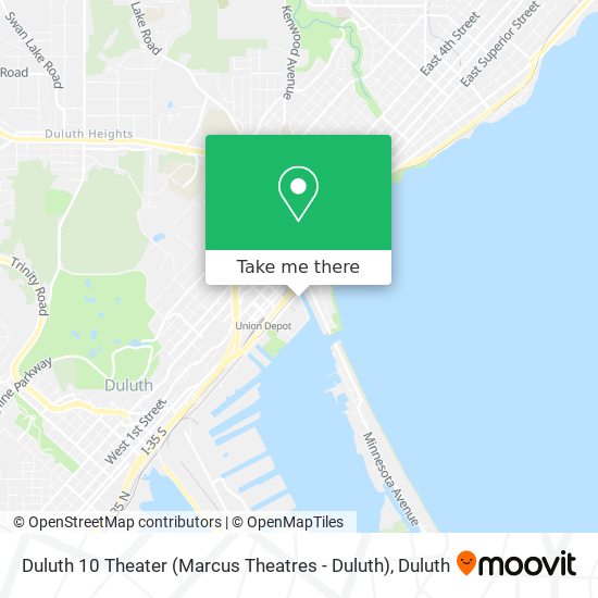 Duluth 10 Theater (Marcus Theatres - Duluth) map