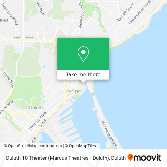 Mapa de Duluth 10 Theater (Marcus Theatres - Duluth)