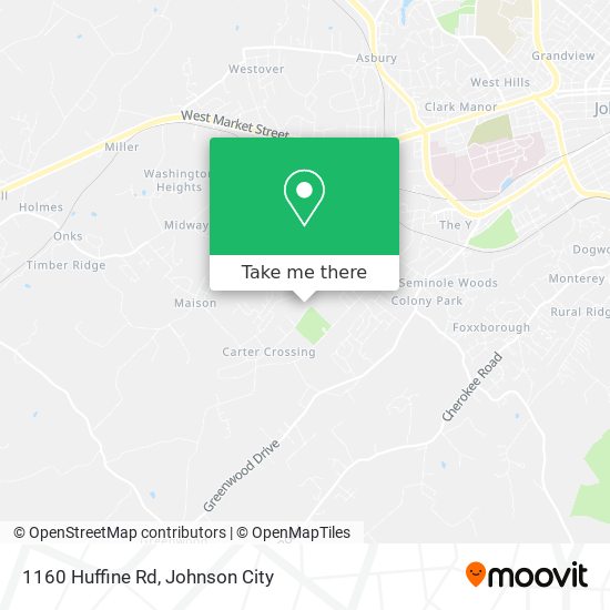 Mapa de 1160 Huffine Rd