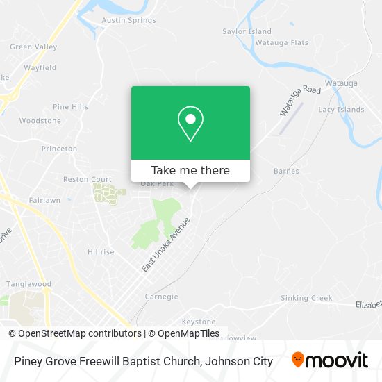 Piney Grove Freewill Baptist Church map