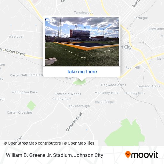 William B. Greene Jr. Stadium map