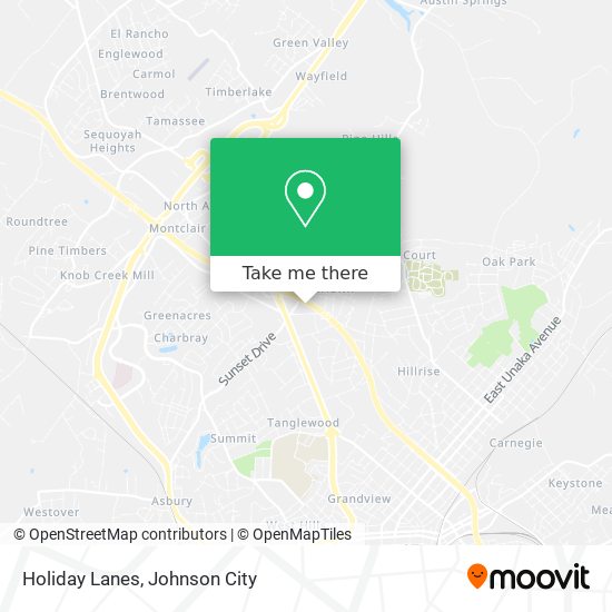 Holiday Lanes map