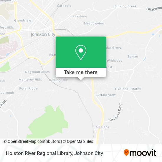 Mapa de Holston River Regional Library